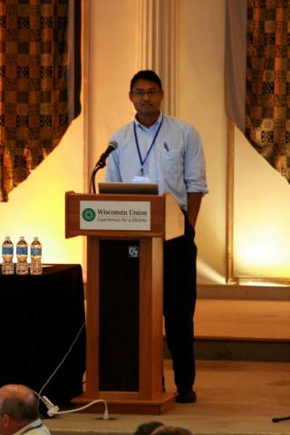 Dr. Rahul Ramachandran presenting at a recent conference
