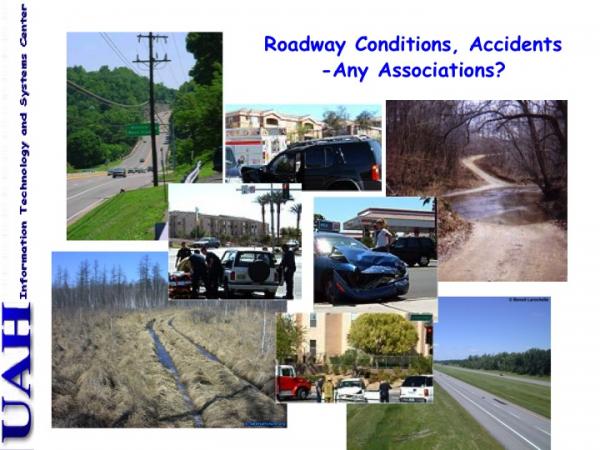 Exploration of associations between road conditions and traffic accidents
