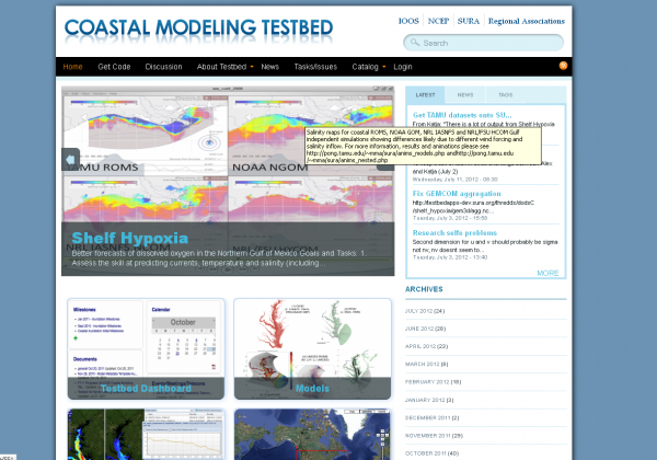 ITSC provides a web environment for the testbed knowledgebase