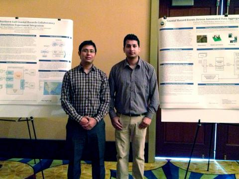 Sabin Basyal and Prabhash Jha presenting work at NG CHC meeting in Mobile.