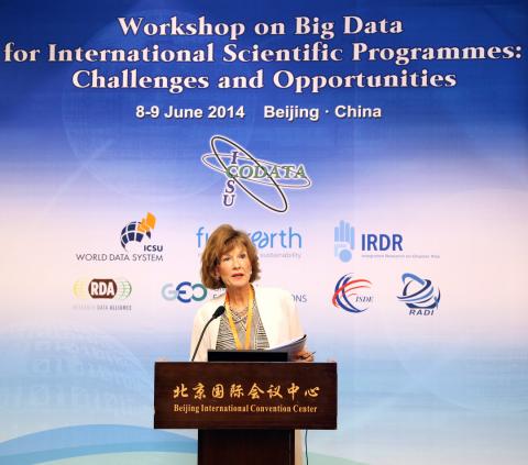 CODATA Secretary General, Professor Sara Graves, chairing the Opening Ceremony CODATA Secretary General, Professor Sara Graves, chairing the Opening Ceremony