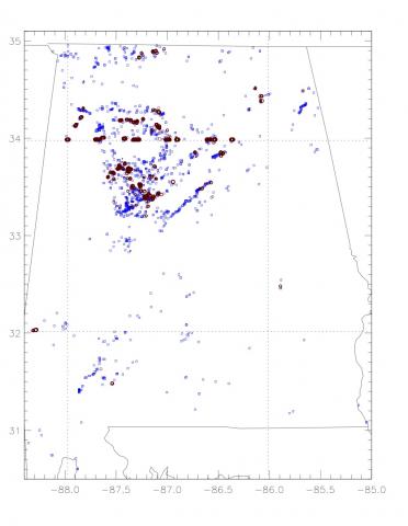 Example Landslide Model Warning Output