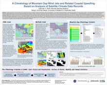 Climatology of mountain gap winds and coastal upwelling poster