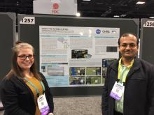 Leigh Sinclair and Ajinkya Kulkarni at the 2018 AGU Fall Meeting