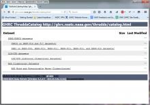 Screenshot of the new OPeNDAP / THREDDS Data Server