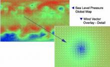 Sea level pressure map Sea level pressure map